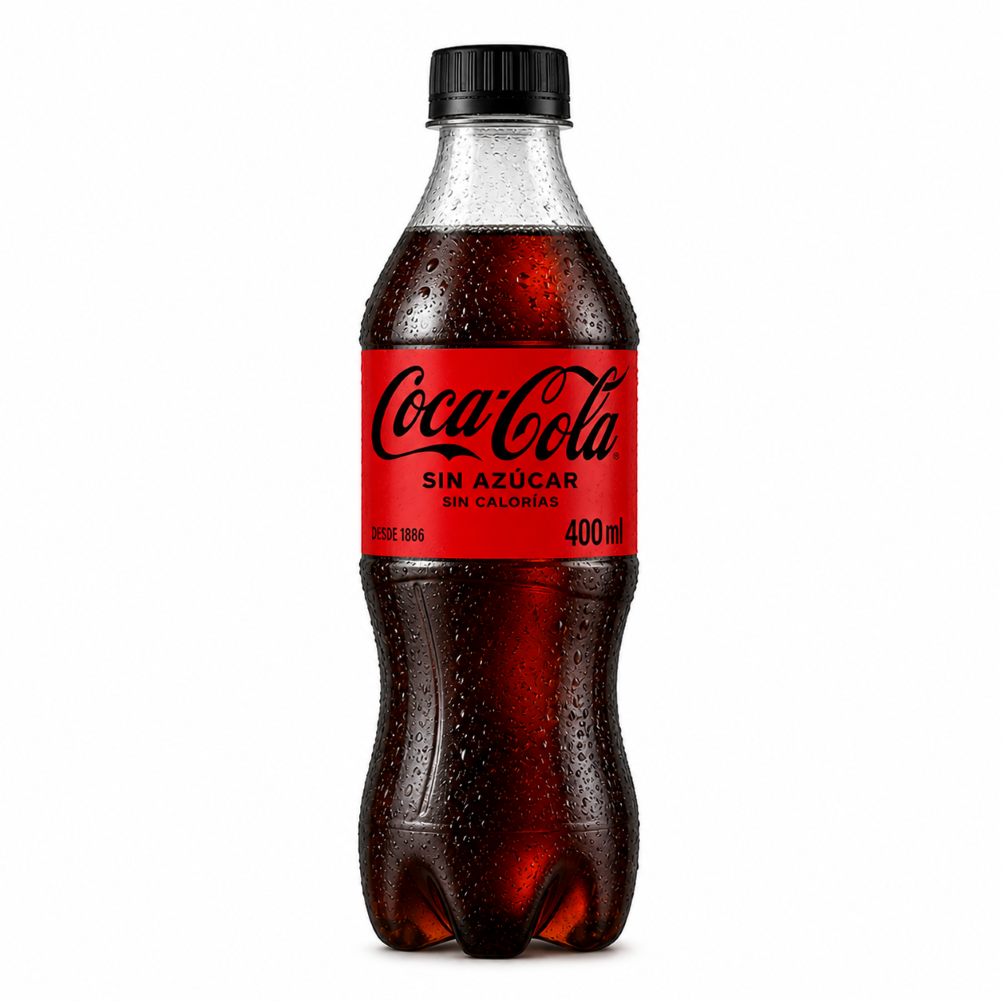 Gaseosa Pet 400ml CocaCola Zero